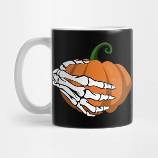 Pumpkin Boobs Halloween Skeleton Hands Mug